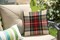 Plaid Pillow Cover 18x18 Inch, Scottish Tartan Red and White Wool Plaid Pattern Symmetric Square Print Double Sided Decorative Pillow Case Throw Pillows Cover